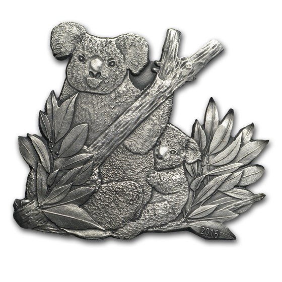 2016 Burkina Faso 1 oz Silver Koala Cut-Out 2016 Burkina Faso 1 oz Silver Koala Cut-Out